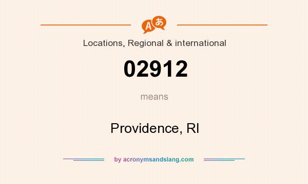 What does 02912 mean? It stands for Providence, RI
