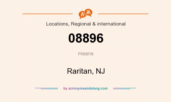 What does 08896 mean? It stands for Raritan, NJ