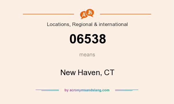 What does 06538 mean? It stands for New Haven, CT