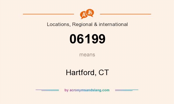 What does 06199 mean? It stands for Hartford, CT