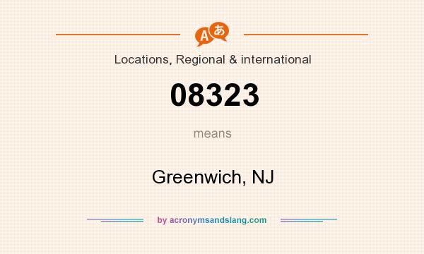 What does 08323 mean? It stands for Greenwich, NJ