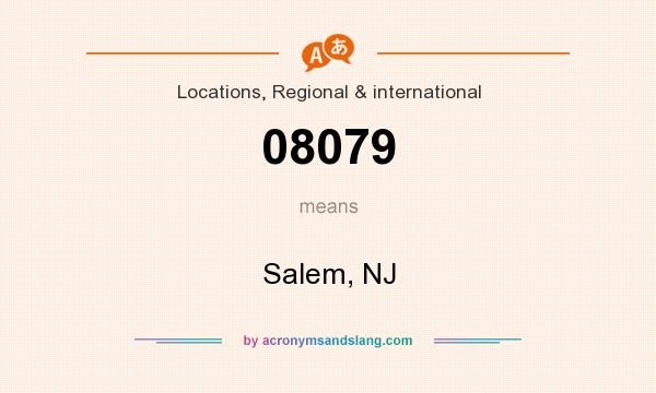 What does 08079 mean? It stands for Salem, NJ