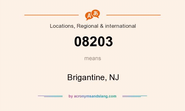 What does 08203 mean? It stands for Brigantine, NJ