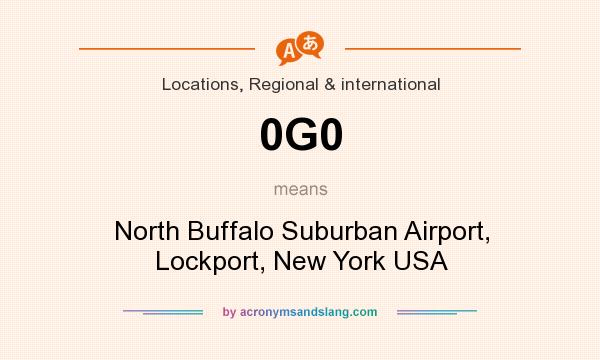 What does 0G0 mean? It stands for North Buffalo Suburban Airport, Lockport, New York USA