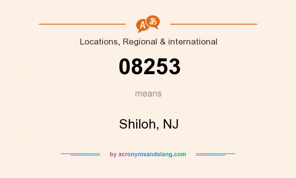 What does 08253 mean? It stands for Shiloh, NJ