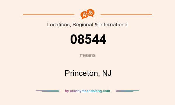 What does 08544 mean? It stands for Princeton, NJ