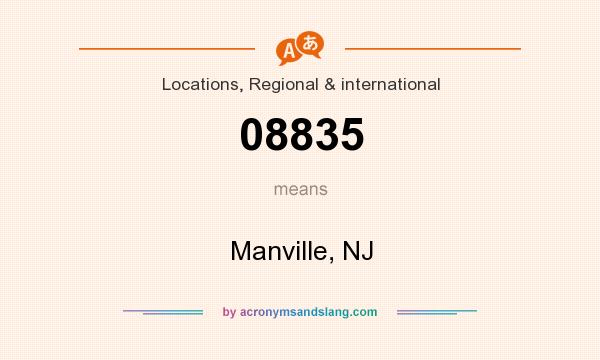 What does 08835 mean? It stands for Manville, NJ
