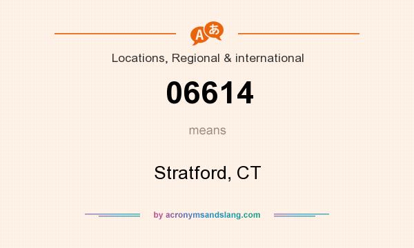 What does 06614 mean? It stands for Stratford, CT