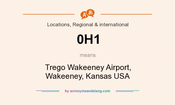What does 0H1 mean? It stands for Trego Wakeeney Airport, Wakeeney, Kansas USA