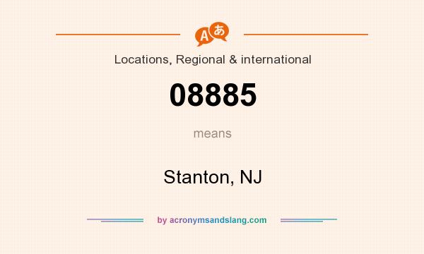 What does 08885 mean? It stands for Stanton, NJ