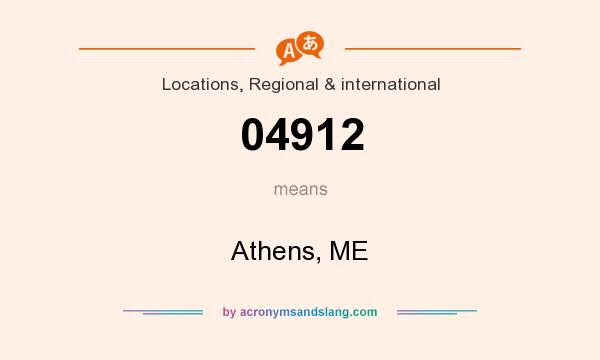 What does 04912 mean? It stands for Athens, ME