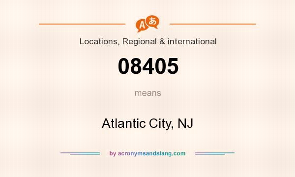 What does 08405 mean? It stands for Atlantic City, NJ