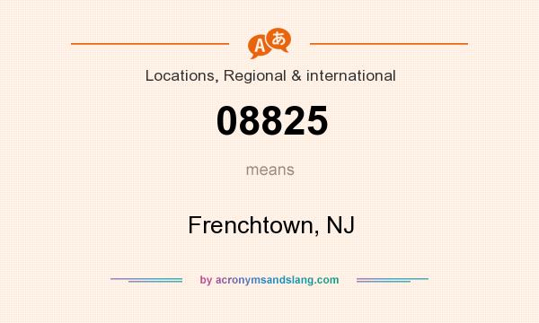 What does 08825 mean? It stands for Frenchtown, NJ