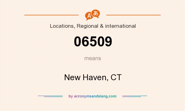 What does 06509 mean? It stands for New Haven, CT