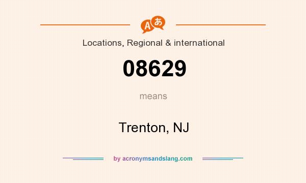 What does 08629 mean? It stands for Trenton, NJ