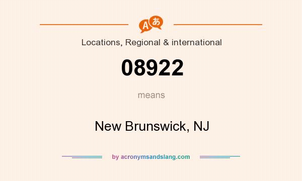 What does 08922 mean? It stands for New Brunswick, NJ