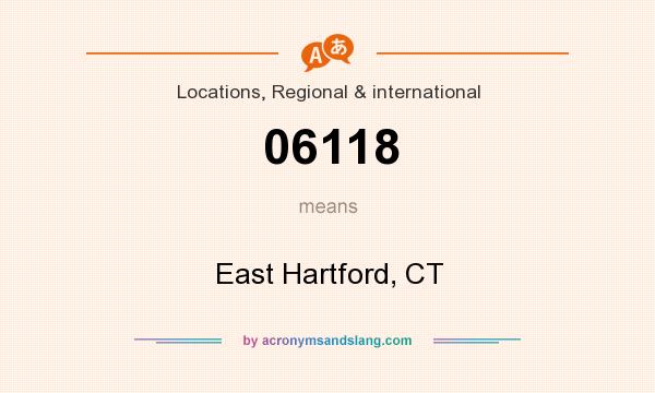 What does 06118 mean? It stands for East Hartford, CT