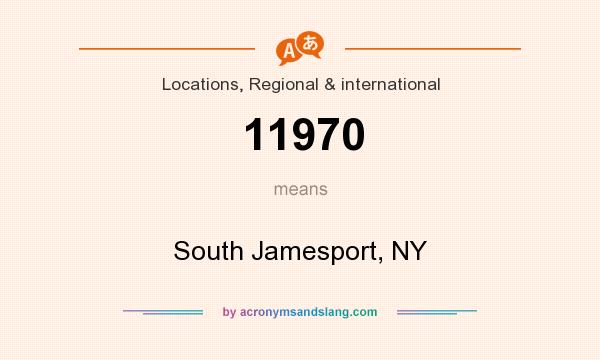 What does 11970 mean? It stands for South Jamesport, NY