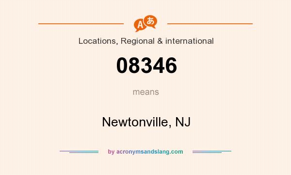 What does 08346 mean? It stands for Newtonville, NJ
