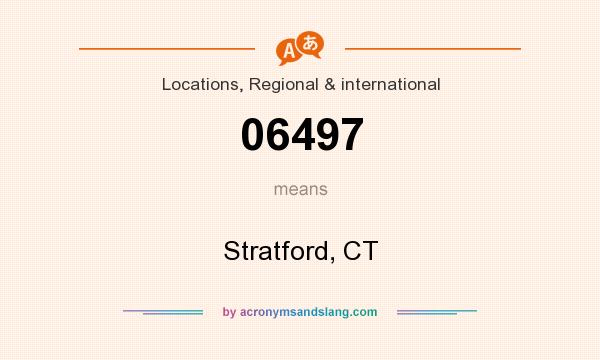 What does 06497 mean? It stands for Stratford, CT