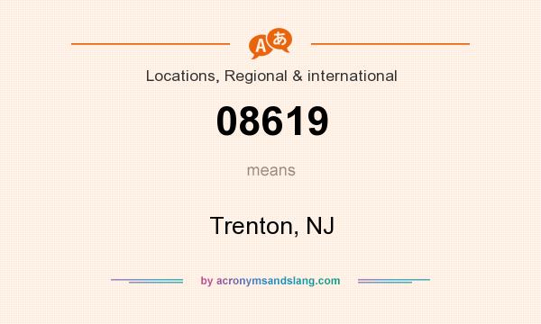 What does 08619 mean? It stands for Trenton, NJ