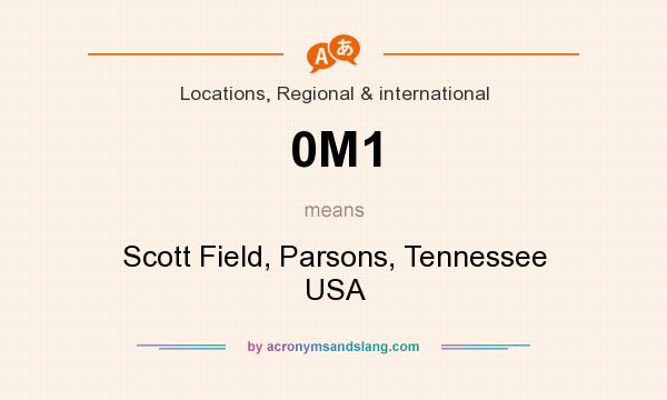 What does 0M1 mean? It stands for Scott Field, Parsons, Tennessee USA
