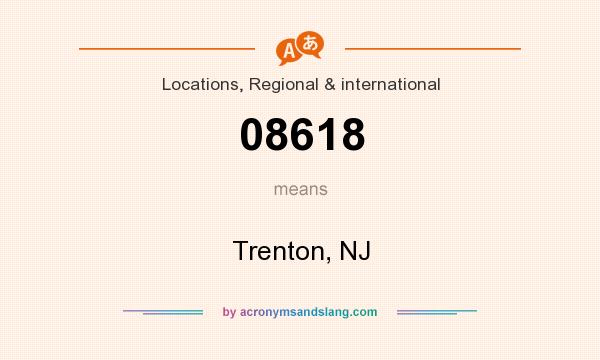 What does 08618 mean? It stands for Trenton, NJ