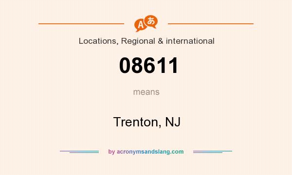 What does 08611 mean? It stands for Trenton, NJ