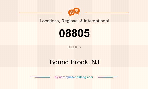 What does 08805 mean? It stands for Bound Brook, NJ