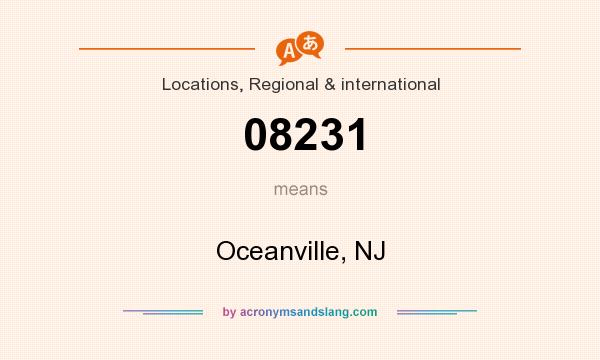 What does 08231 mean? It stands for Oceanville, NJ