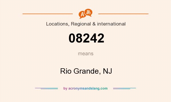 What does 08242 mean? It stands for Rio Grande, NJ