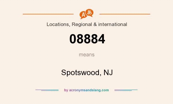 What does 08884 mean? It stands for Spotswood, NJ