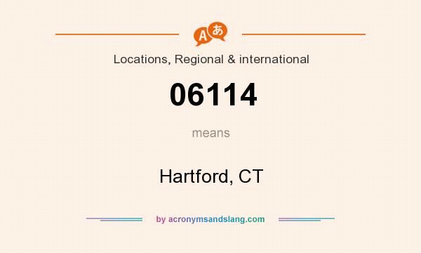What does 06114 mean? It stands for Hartford, CT