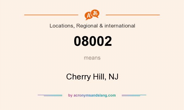 What does 08002 mean? It stands for Cherry Hill, NJ