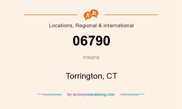 What does 06790 mean? It stands for Torrington, CT