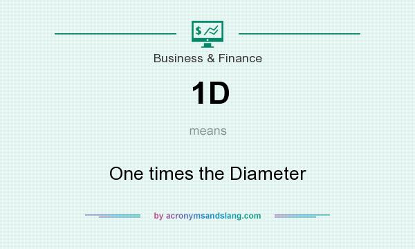 What does 1D mean? It stands for One times the Diameter