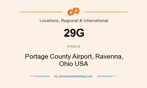 What does 29G mean? It stands for Portage County Airport, Ravenna, Ohio USA