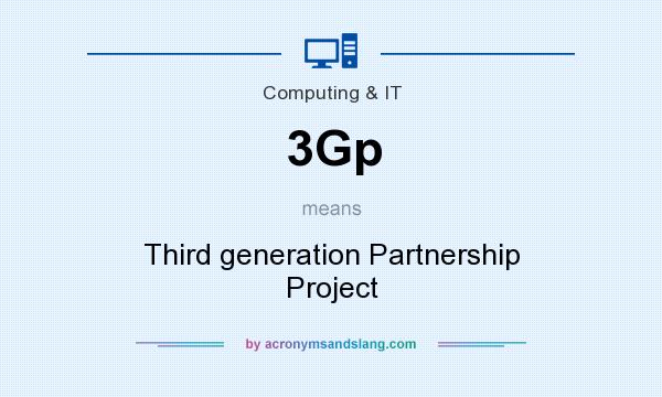 What does 3Gp mean? It stands for Third generation Partnership Project
