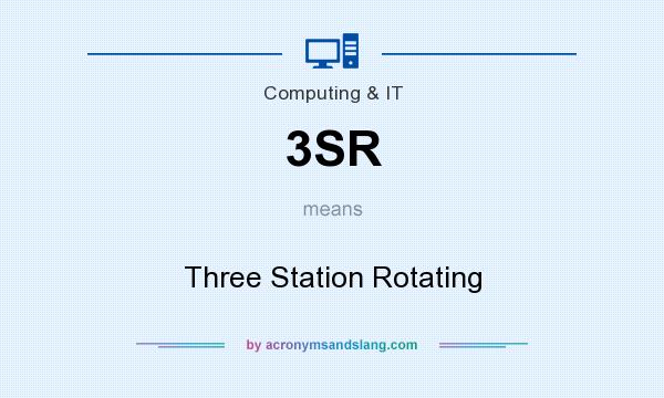 What does 3SR mean? It stands for Three Station Rotating