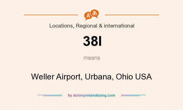 What does 38I mean? It stands for Weller Airport, Urbana, Ohio USA