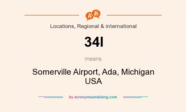 What does 34I mean? It stands for Somerville Airport, Ada, Michigan USA