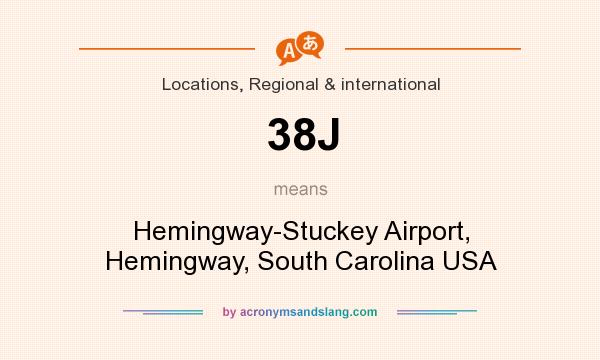 What does 38J mean? It stands for Hemingway-Stuckey Airport, Hemingway, South Carolina USA
