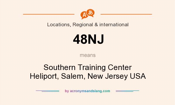 What does 48NJ mean? It stands for Southern Training Center Heliport, Salem, New Jersey USA
