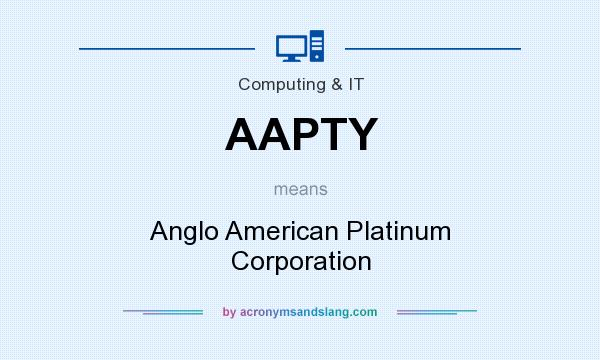 What does AAPTY mean? It stands for Anglo American Platinum Corporation
