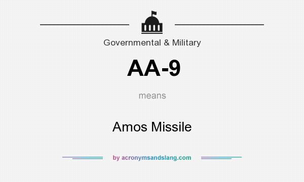 What does AA-9 mean? It stands for Amos Missile