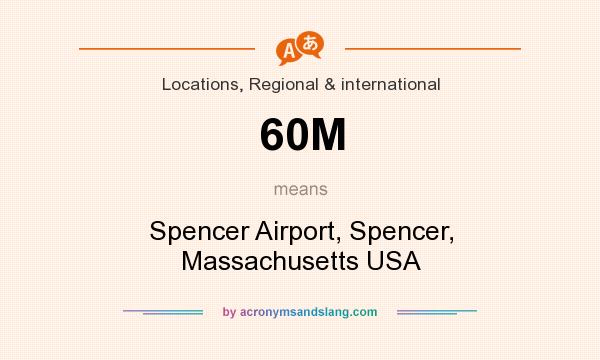What does 60M mean? It stands for Spencer Airport, Spencer, Massachusetts USA
