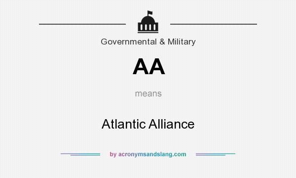 What does AA mean? It stands for Atlantic Alliance