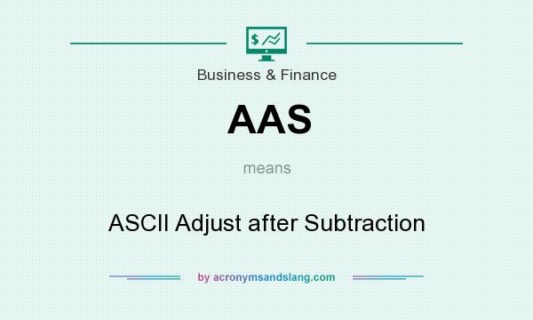 What does AAS mean? It stands for ASCII Adjust after Subtraction