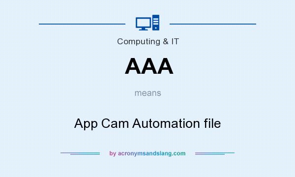 What does AAA mean? It stands for App Cam Automation file