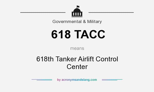 What does 618 TACC mean? It stands for 618th Tanker Airlift Control Center
